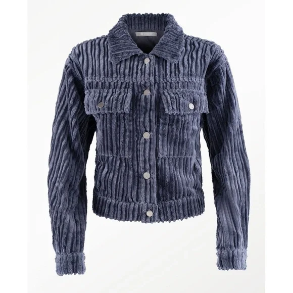 nwt // tractr girls corduroy patch pocket crop jacket